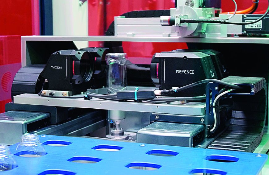 Keyence camera sensors make quick work of high-precision PET bottle inspection